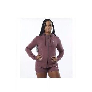 Alphalete Women's ELMTS Full-Zip Athletic Jacket- Mauve, Size Medium